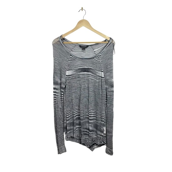 VINTAGE Rock & Republic Marled Open-Work Sweater in Grey Size XL - Picture 5 of 12